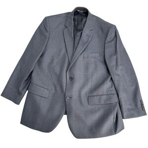 Pronto Uomo Platinum Blazer Mens 46S Gray Wool Herringbone Two Button Sport Coat